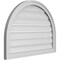 Ekena Millwork Round Top Surface Mount PVC Gable Vent: Functional, w/ 2"W x 1-1/2"P Brickmould Frame, 32"W x 24"H GVPRT32X2402SF - alternate 5